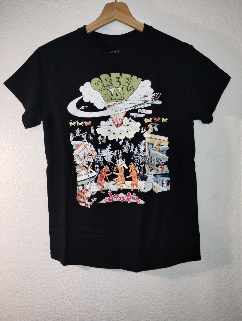 Green Day "Dookie" Graphic Band Tee - Black Size Small